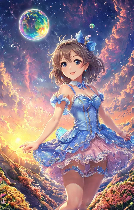 masterpiece,best quality,<lora:tbh8-sdxl:0.9>,illustration, portrait of idolmaster cinderella girls,