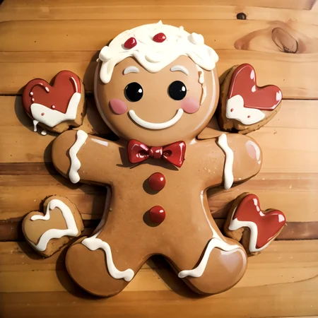 <lora:Zankuro_AnyLora_Dim32:0.8>,((masterpiece,best quality)), absurdres, <lora:Gingerbread_Man:0.8>, Gingerbread_Man, food, cookie, food focus, no humans, solo, smile,