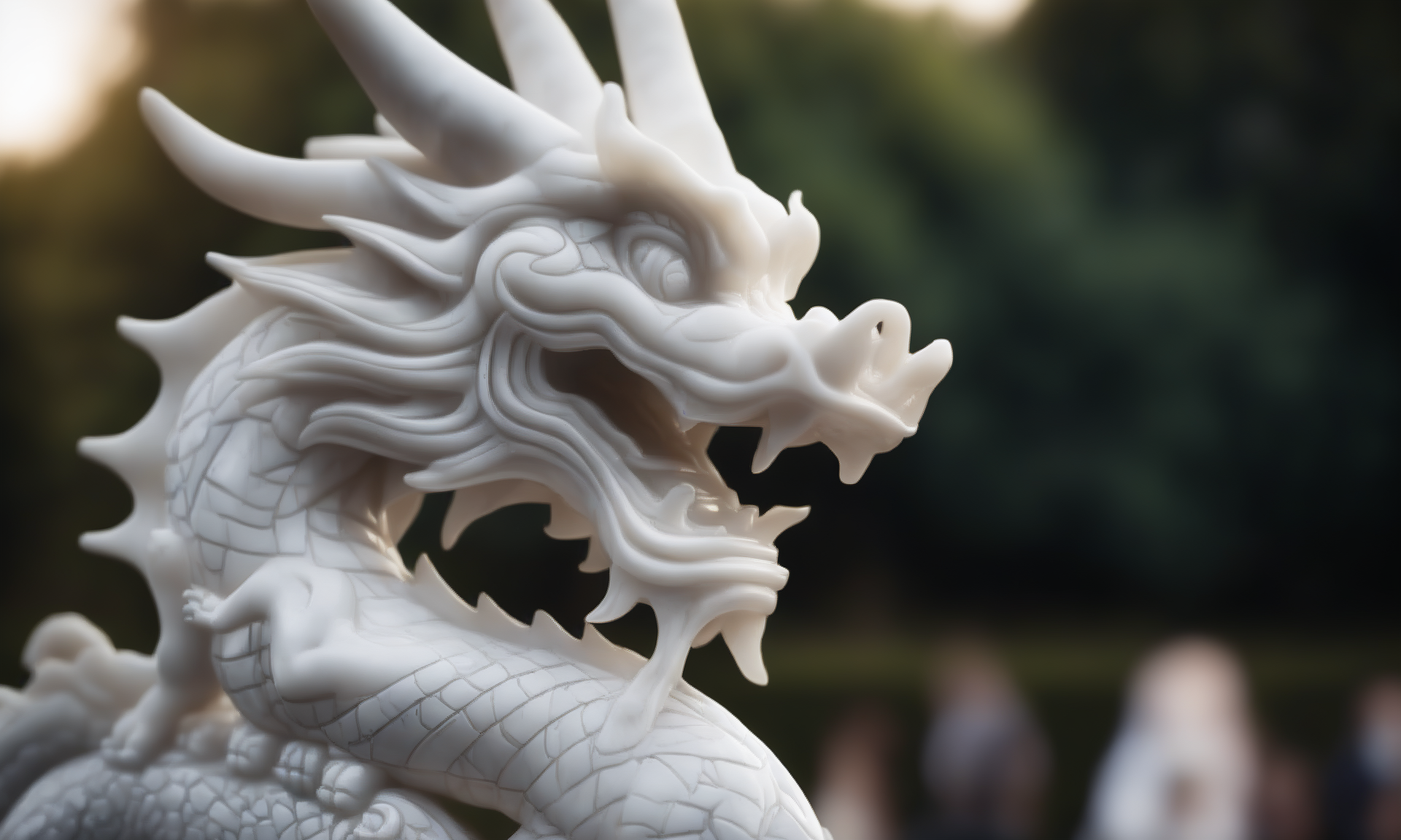 cinematic film still <lora:marblecarvingcd_xl-000006:0.6>,a statue of a chinese dragon made of (marblecarvingcd_xl,marble carving,crack:0.6,shiny:1.3) in park,no humans,long-focus,tilt-shift,outdoors,on lawn,full body,chinese zodiac,cutie,cute,still life,animal statue,front view,facing viewer,looking at viewer . shallow depth of field, vignette, highly detailed, high budget, bokeh, cinemascope, moody, epic, gorgeous, film grain, grainy, 8K, HDR, UHD, masterpiece, best quality, highly detailed, high resolution, finely detail, extremely detailed, ultra detailed, wallpaper