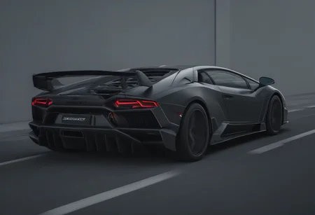 Techwear fashion countach,<lora:CHV-Zoom:1>,Cornelisz Hendriksz Vroom vehicle,car,driver [1],exhaust smoke [2], . Futuristic, cyberpunk, urban, tactical, sleek, dark, highly detailed