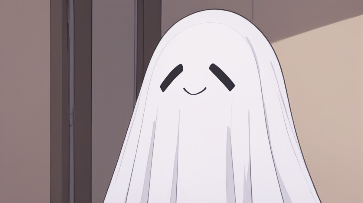 score_9, score_8_up, score_7_up,simple drawing,cute, smile ,  white ghost, 1 ghost, indoors, simple background<lora:white_ghost_il:1>