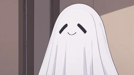 score_9, score_8_up, score_7_up,simple drawing,cute, smile , white ghost, 1 ghost, indoors, simple background<lora:white_ghost_il:1>
