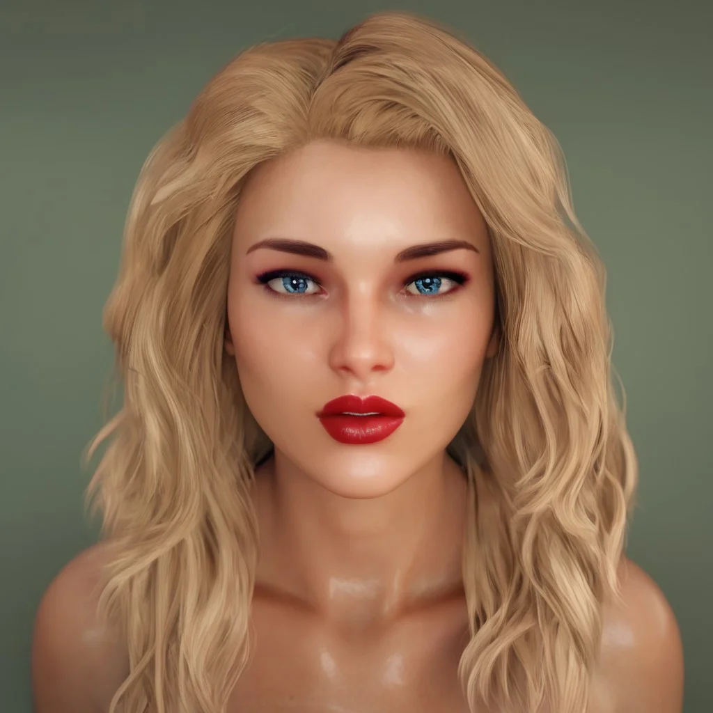 easynegative, masterpiece,best quality, highly detailed, score_9, score_8_up, score_7_up, score_6_up,
1 girl, solo, Lauren, blue eyes, blonde hair, beautiful girl, shiny look. looking directly at viewer.
seductive face. green background. Facing viewer. All hair in view
