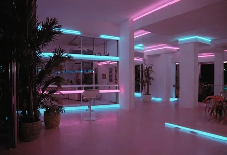 MiamiVice, indoors, neon lights