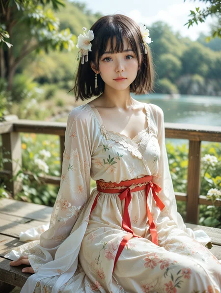 score_9, score_8_up, score_7_up,source_real,real skin,
BREAK
1girl, sitting, outdoors, sky, medium hair, hair flower,
<lora:плаÑÑÑ:0.3> ,hanfu_dress,