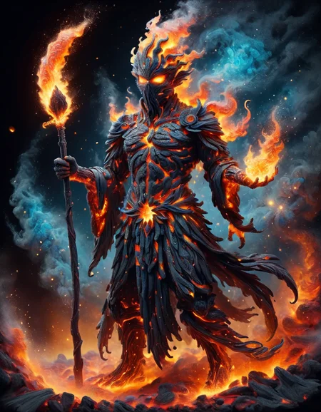 full body, dynamic pose, ral-lava, crisp focus,ethereal fantasy concept art of intricate paper quilled sand spirit holding staff, complex nebula background, vibrant, beautiful paper quills, hyper detailed, insane depth, gorgeous composition, chaotic but orderly, magnificent, celestial, ethereal, painterly, epic, majestic, magical, fantasy art, cover art, dreamy, magic, surreal, fantasy, digital art, wlop, artgerm and james jean, ultra hd, realistic, vivid colors <lora:ral-embrglt:1> ral-embrglt