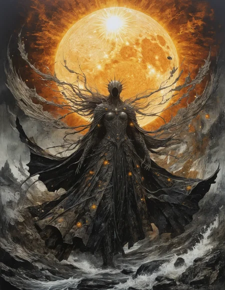 by ian miller,  (solar but extremely beautiful:1.4), (masterpiece, best quality:1.4) , in the style of nicola samori,
<lora:epi_noiseoffset2:0.5> <lora:add-detail-xl:1> <lora:xl_more_art-full_v1:0.5>  <lora:NicolaSamori:0.7>