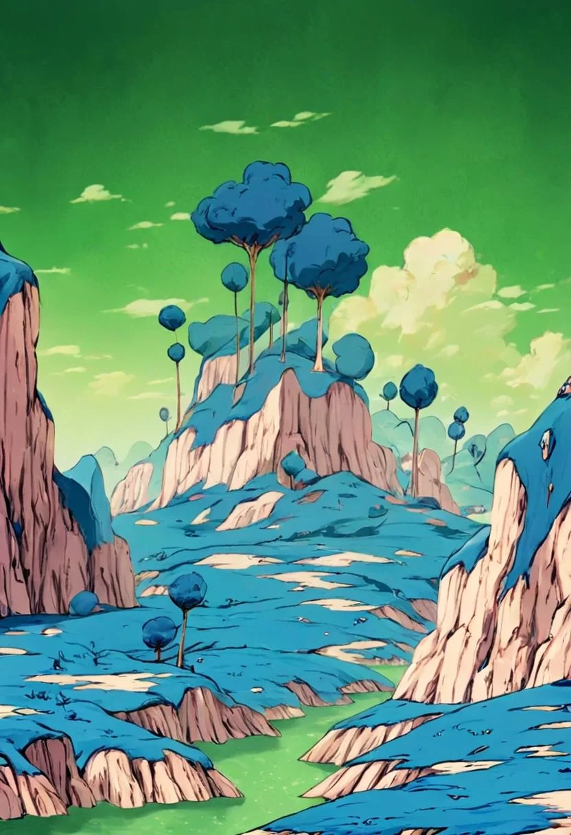 Create a Namek Background ,masterpiece, ultra detailed, 8k, highly quality