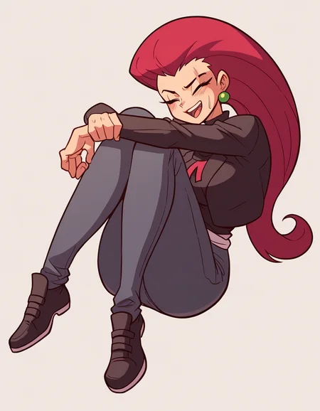 zPDXL, score_9, score_8_up, score_7_up, source_anime, 1girl, solo,
<lora:diives_v2-20:1> diives, (portrait),, Pokemon, Jessie, long hair, red hair, hair slicked back, medium breasts, laughing, shoulder carry, yakuza, scar on body, yakuza tattoos, wearing a maroon suit jacket, suit pants, leather shoes