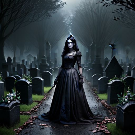 (masterpiece:1.2), (best quality,:1.2), 8k, HDR, ultra detailed, ((photorealistic)), professional light, cinematic lighting, fashion photography, ambient lighting, background, a dark and sinister gothic graveyard, open! graves, broken coffins, Darkness, <lora:Darkness-10:1>,  epiCPhoto,