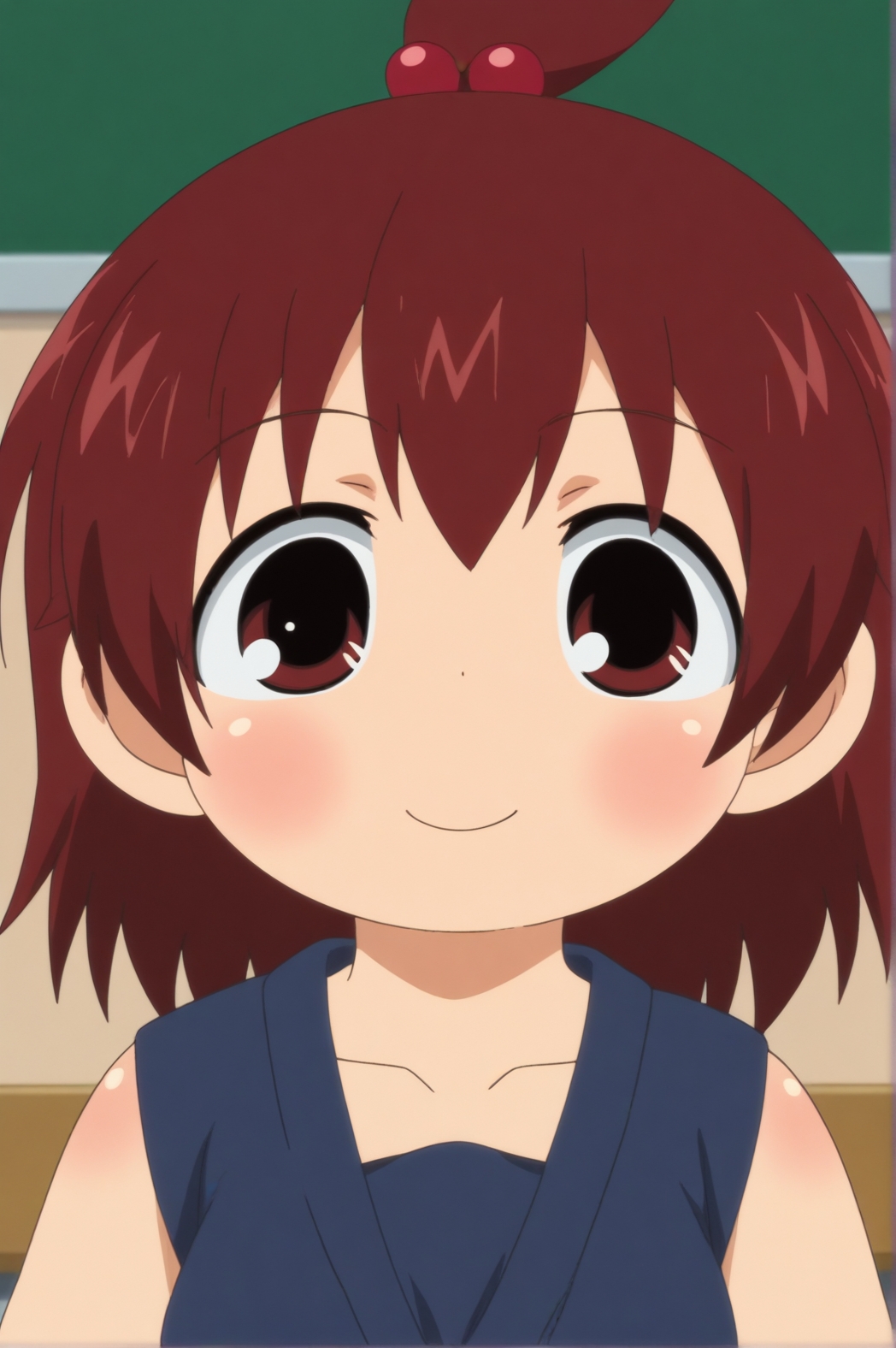 rating safe, Futaba Marui, upper body, light smile,  <lora:Mitsudomoe-Futaba_Marui-PDXL:0.8> <lora:sdxl_lightning_4step_lora.safetensors:1.0>