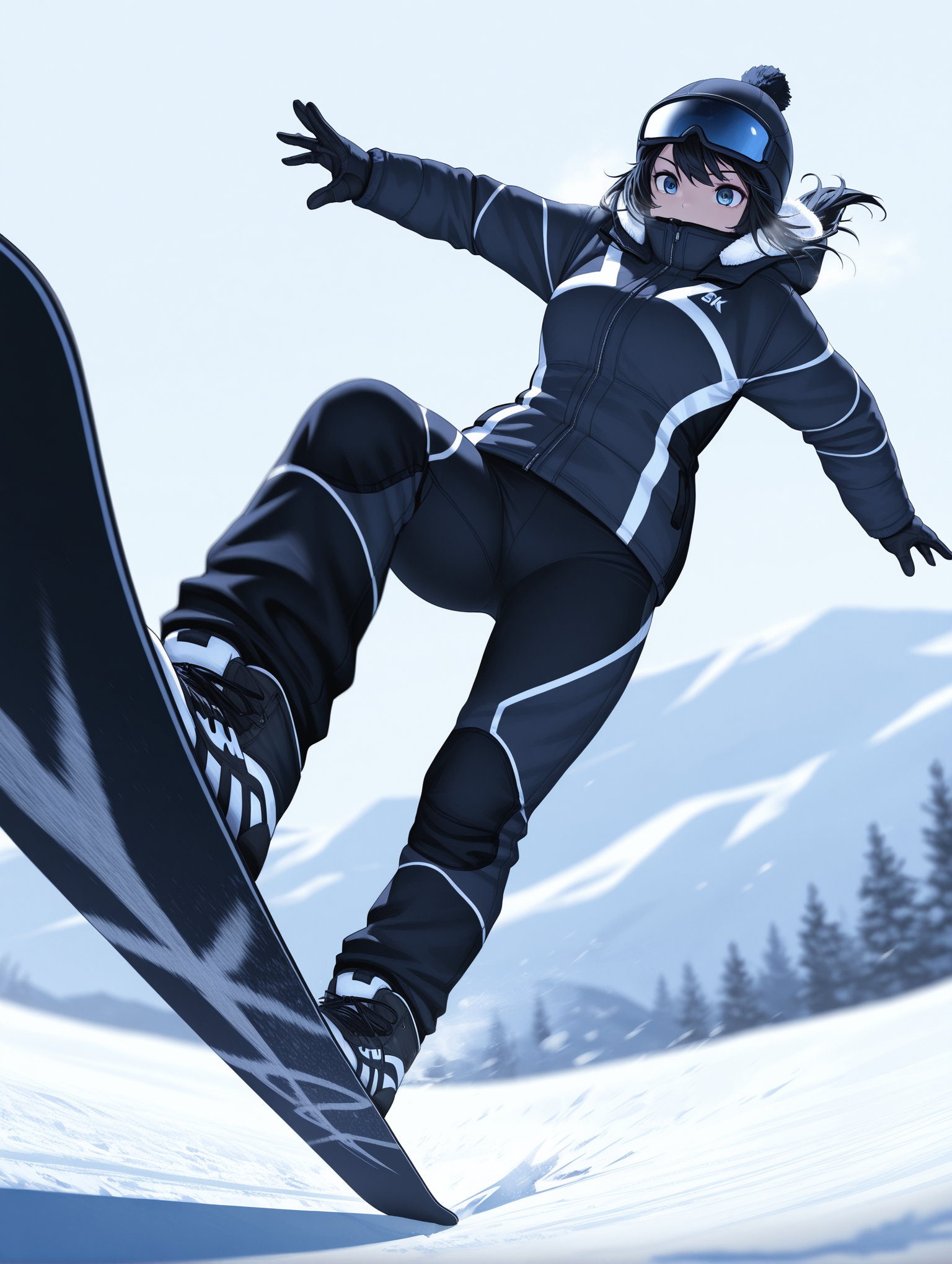 1girl, dynamic angle, Winter Sports, snowboarding, winter clothes, Depth of field, hdr, Gliding on Snow, strong light coming in, cinematic shadows, snow particle, perspective, speed lines, motion blur, 8K, [(Detailed Background:1.2)::0.2], (outdoor background:1.2), intricate details, high contrast,
,masterpiece,best quality,amazing quality,