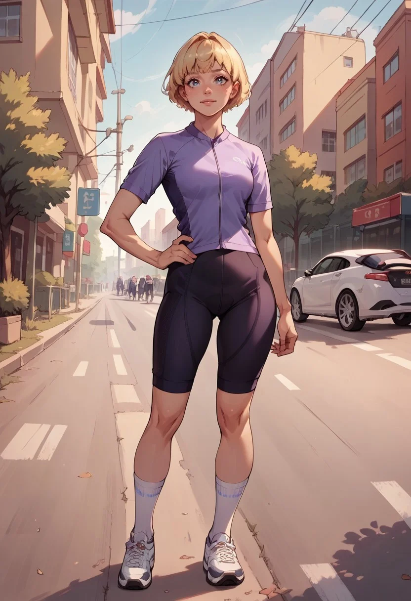 score_9, score_8_up, score_7_up, score_6_up, 1girl, cute, blonde hair, short hair,