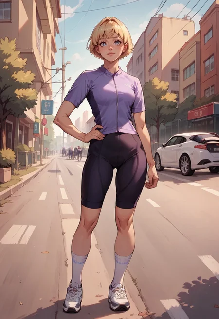 score_9, score_8_up, score_7_up, score_6_up, 1girl, cute, blonde hair, short hair,