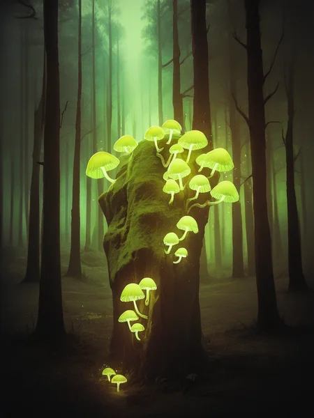 score_9, score_8_up, score_7_up, score_6_up, score_5_up, score_4_up, woman, m00dygr33n, neon, glow, forest, portrait, <lora:m00dygr33nXLP:0.8>