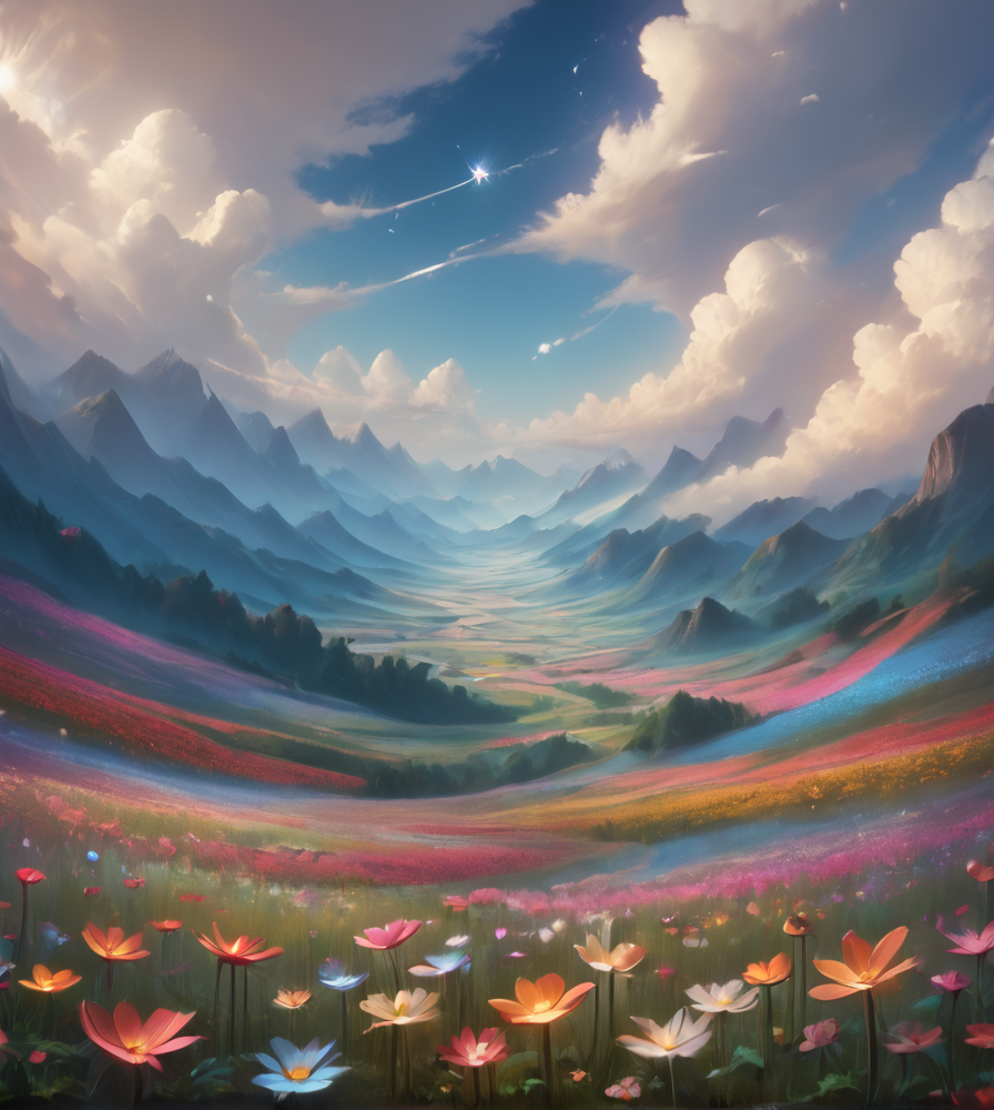 score_9, score_8_up, score_7_up, score_6_up, score_5_up, score_4_up,
 <lora:earth:0.8>,
earthmode, flower, scenery, sky, no humans, field, outdoors, cloud, , , mountain