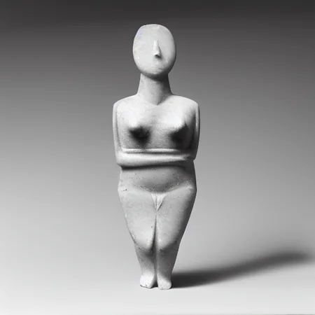 small breasts, sharp features, marble female figure, medium breasts