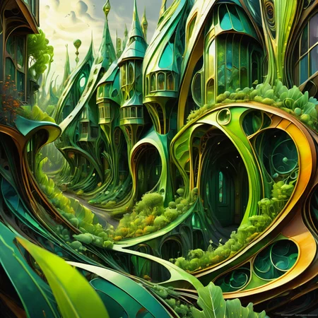 ((best quality)), ((masterpiece)), ((realistic,digital art)), (hyper detailed),DonML34fXL, Village, organic, irregular shapes, <lora:DonML34fXL-000004:0.8>