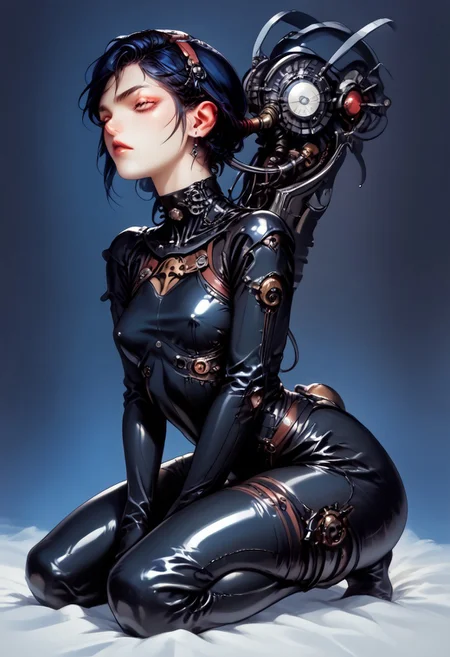 score_9, score_8_up, score_7_up, source_anime, source_biopunk, source_miraculous ladybug, source Marinette dupain-cheng,
(Marinette dupain-cheng is a sexy mature biopunk girl in a a sexy latex bodysuite:1.5), (inpered of tesuo 2 body hammer:1.3), low twin tail hair, left harm IS a organic wepon, muted left arms, seawting, torned clothe, (Bad ass pose:1.6), full body, Big breast, dark blue hair, cybernétique, biotechnologie, Akira, zeiram,