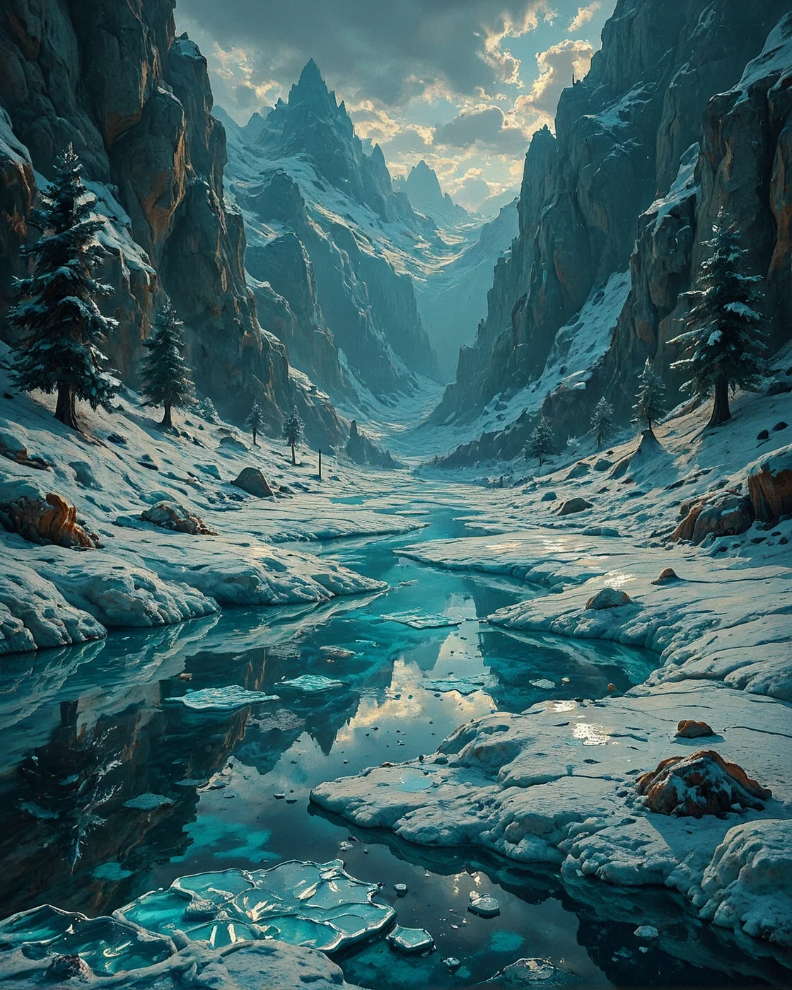 Surreal Landscape, Creator Landscape,
(style ofNicholas Roerich (mystic mountains)), Sandstone buttes under stormy skies, lichen patterns on boulders, ice cutter on frozen lake, hayrick with wooden pitchfork,
<lora:ClassipeintXL2.1:0.254> oil painting,
<lora:extremely_detailed:0.986> extremely detailed,
<lora:add-detail-xl:0.682>,
<lora:dreamshaperXL10_lora:0.829>,
<lora:Flux-XL_Scenery: 0.812> flux-scenery,
detailxl,
advntr,