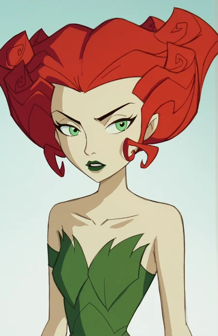 ((score_9)), score_8_up, ((high quality)), ((masterpiece)) BREAK
poisonivy04, strapless dress, red updo, pale green skin, bare shoulders, green eyes, lipstick <lora:pony_good_hands:0.8>,<lora:The_Batman_2004_Poison_Ivy:0.8>