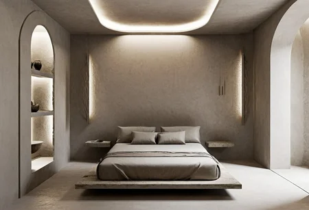 thanatos, (minimalism, wabi-sabi:1.5) interior, futurism, metal, simplicity, y2k