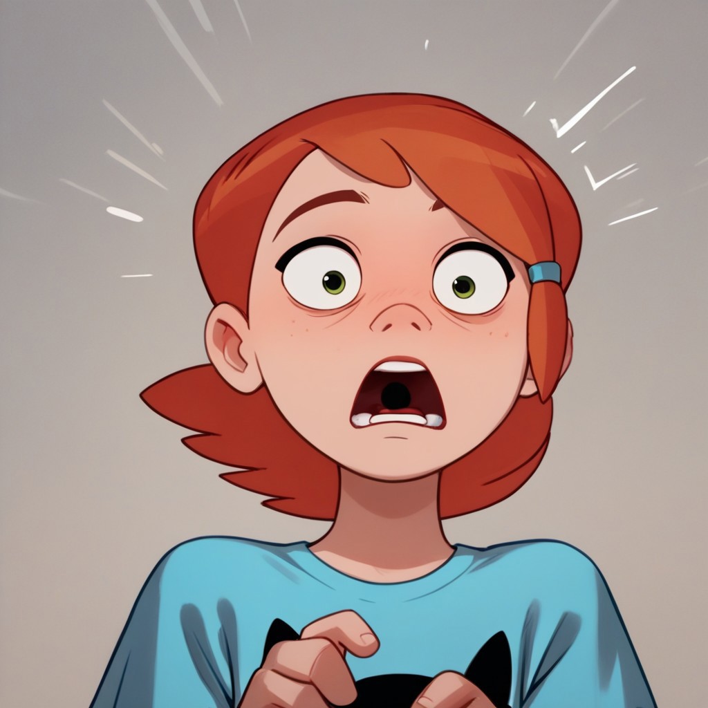 score_9, score_8_up, score_7_up, score_6_up, score_5_up, score_4_up, rating_questionable, 1girl, re_gwen, surprised