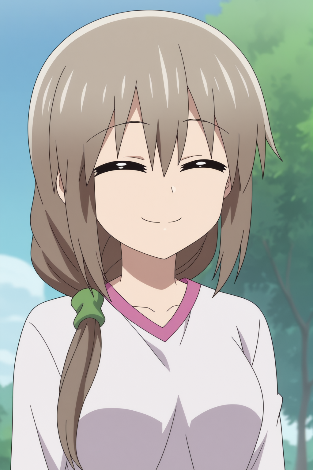 rating_safe,  anime screencap, consistent background,   Tsuki Uzaki, light smile, upper body <lora:Uzaki-chan_wa_Asobitai-Tsuki_Uzaki-PDXL:0.8>