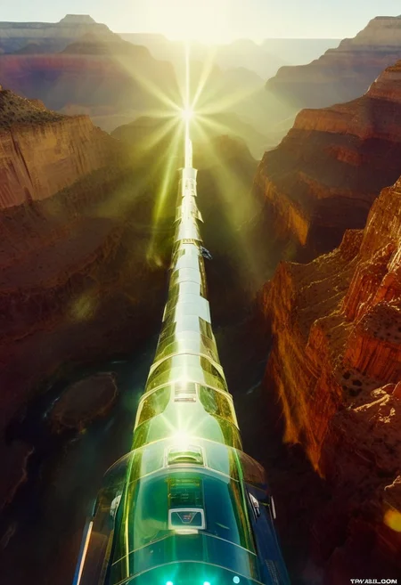 ()Hyoer Realistic, full color:2.0) depicting
(The Grand Canyon’s Bright Angel Trail, Arizona 🇺🇸:2.0:)
BREAK ()Hyoer Realistic:2.0)Polaroid picture of luxurious, futuristic penthouse with transparent floors overlooking a thriving, sun-kissed metropolis. Sleek, minimalist interior with digital art adorning the walls. Expansive, curved window wraps around the exterior, offering an unobstructed view of the vibrant cityscape. Towering skyscrapers, sweeping highways, and glittering waterfalls cascade down green mountains. Silver spacecraft take off and land at the bustling spaceport, while grav-bikes and hovercars zip past. Capture the essence of this futuristic, high-end penthouse, where luxury and technology blend seamlessly to create the ultimate urban oasis."