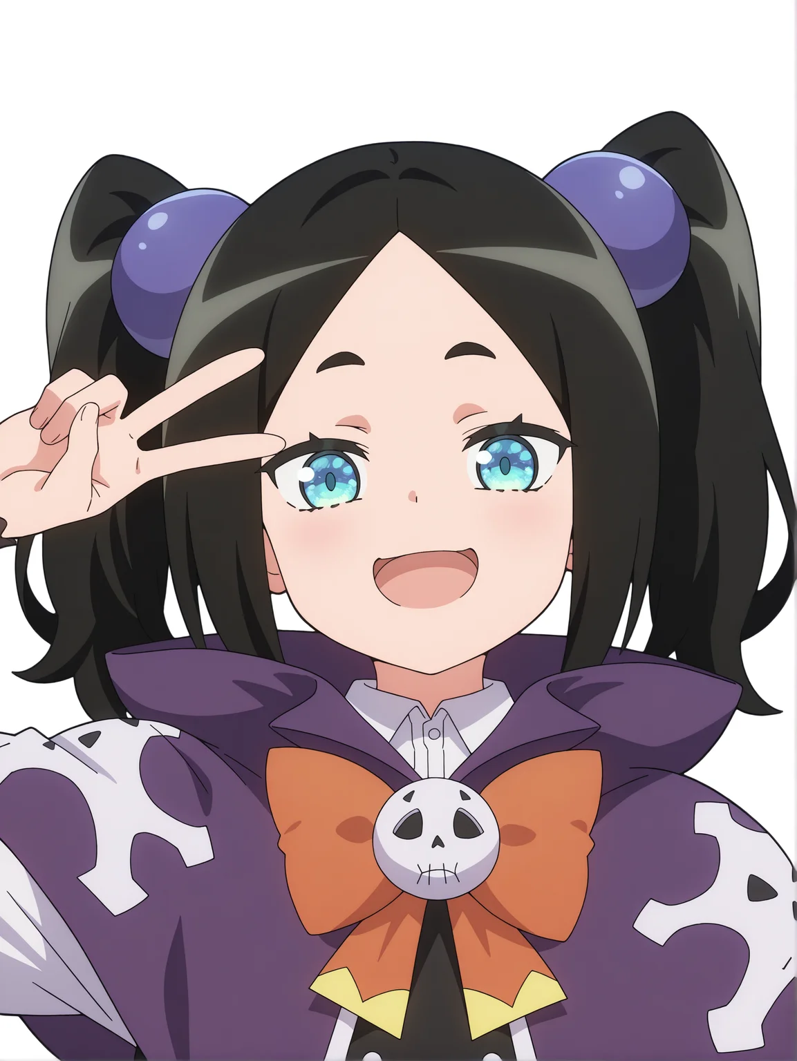 best quality,amazing quality,detailed eyes,solo,anime,<lora:Toxico Dannarv4:1>,toxico dannar,happy,V,