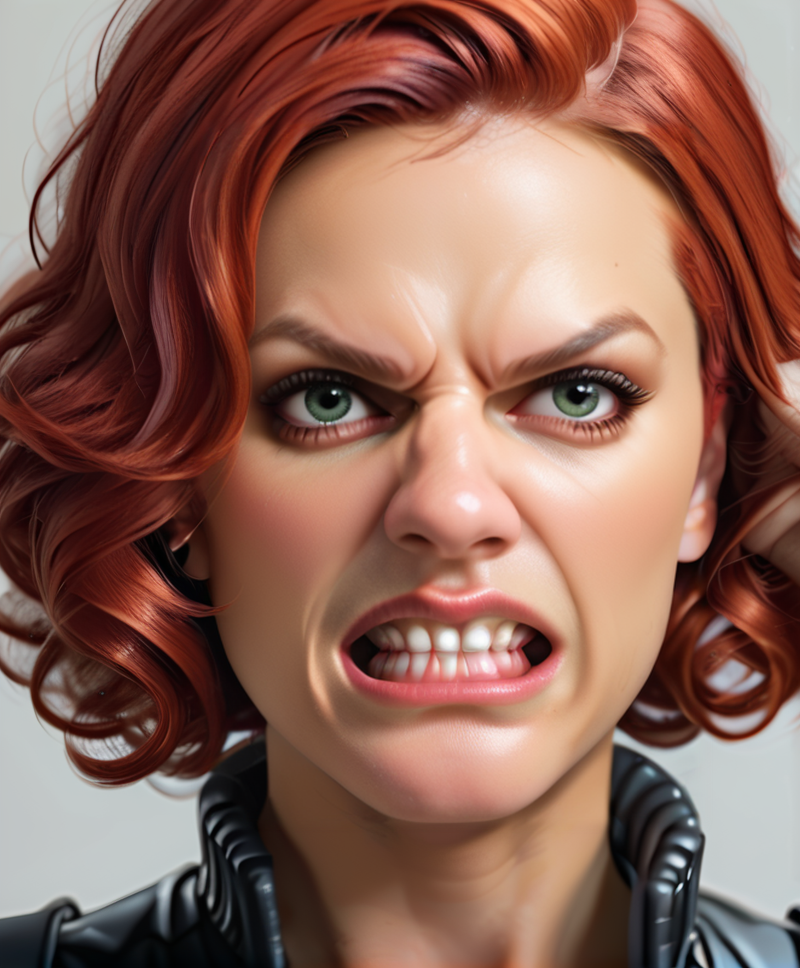 score_9, score_8_up, score_7_up, headshot, Black Widow, 1boy, teeth, clenched teeth, angry, male focus <lora:Clentched_Teeth:1>