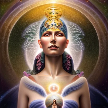 nouvis style, Goddess Gaia with a beautiful dreamscape inside, studio product photography, centered, super highly detailed, professional digital painting, artstation, concept art, smooth, sharp focus, extreme illustration, unreal engine 5, photorealism, beautiful, cinematic, art by artgerm and rutkowski and alphonse mucha and loish and wlop