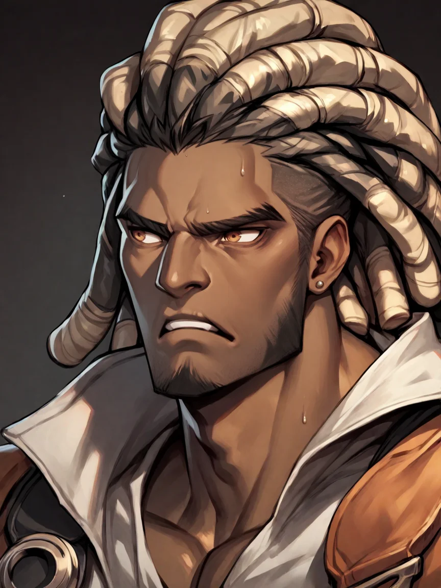 score_9, score_8_up, score_7_up, score_6_up, score_5_up, <lora:ggsXLP:1> ggs, 1boy, dark skin, dreadlocks,