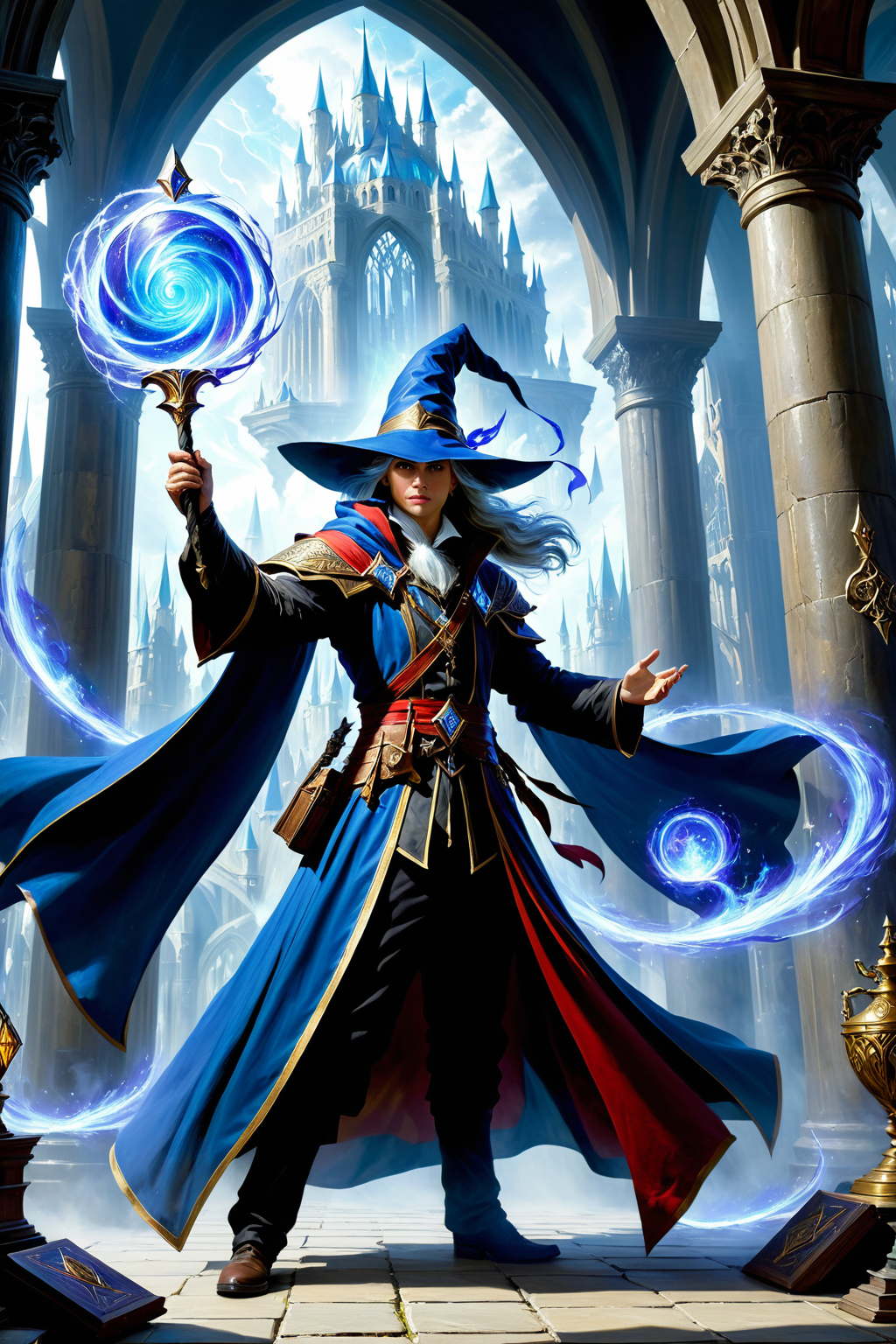 masterpiece, professional artwork, famous artwork, fantasy class, Mage, <lora:Fantasy_ClassesXL:1>