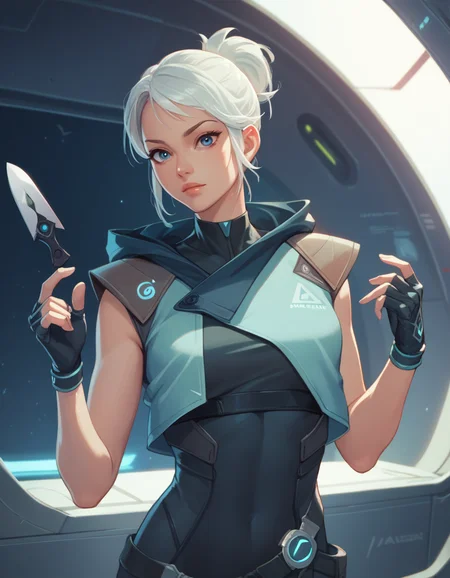 score_9, score_8_up, score_7_up, source_anime
<lora:jett-ponyxl-000020:0.8> j37t, bodysuit, cropped jacket, hooded jacket, fingerless gloves,
1girl, solo, intense, throwing knife, science fiction, spacecraft interior