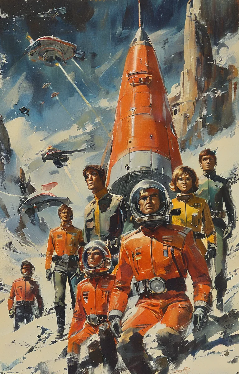 masterpiece,best quality,<lora:tbh315-sdxl:0.9>,illustration,style of Gerry Anderson animals
