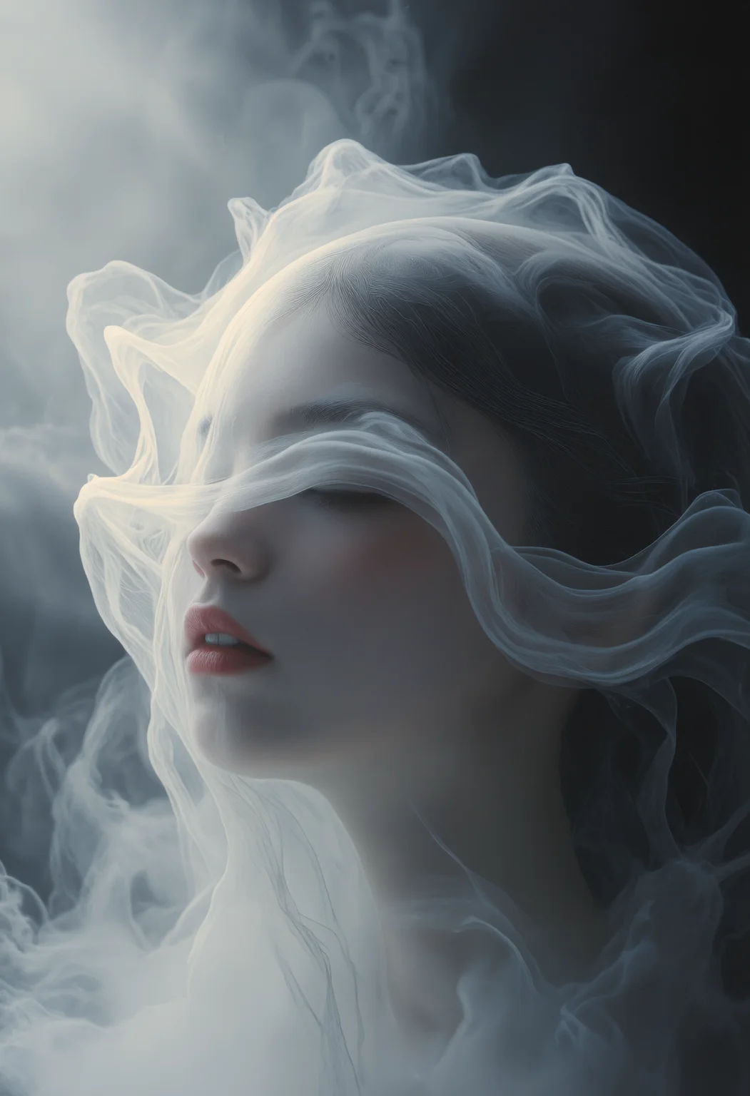 <lora:Dark_Gray_Photography_flux:0.30> <lora:Majicflus_mihuan:0.35> <lora:Majicflus_gray:0.40> <lora:Wiz-Arcana-The_Veiled_Faces:1.00>