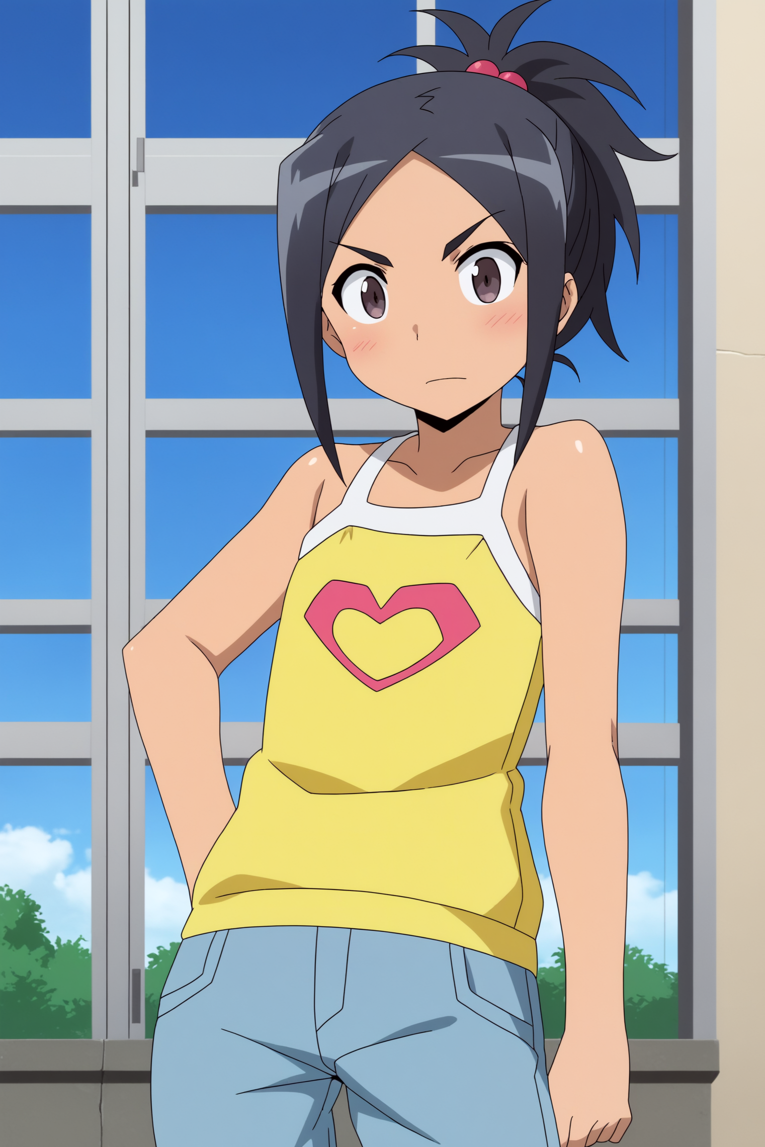 solo, anime coloring, Ria Hagry <lora:Oreimo-Ria_Hagry-PDXL:0.8>