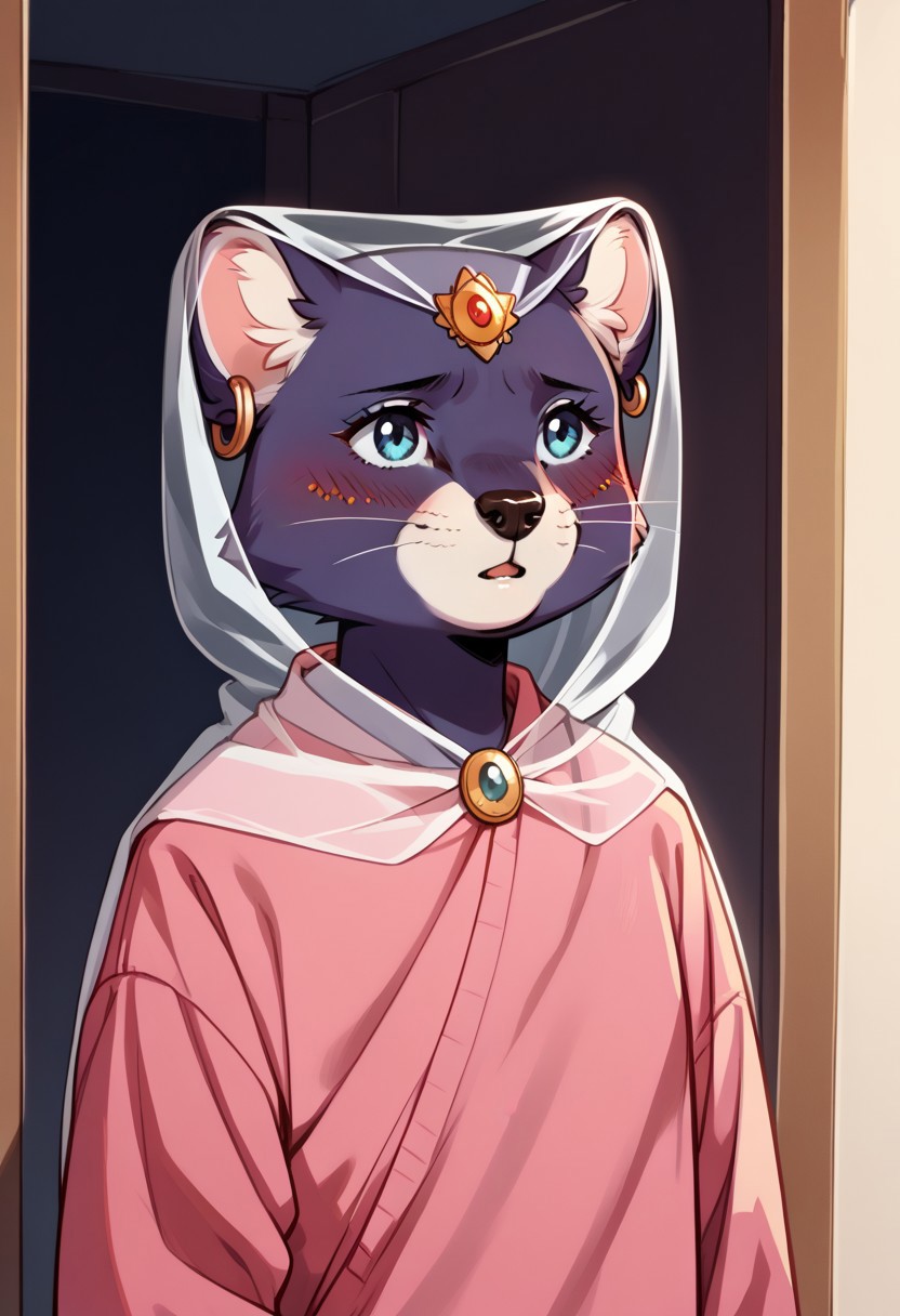 score_9, score_8_up, score_7_up, score_6_up, best quality, source_anime, solo, 1girl, female, standing, portrait, interior, princess_romy, romy_panther, furry, anthro, knva, shy, blush, nacked, unfiltred, nacked_buddy,