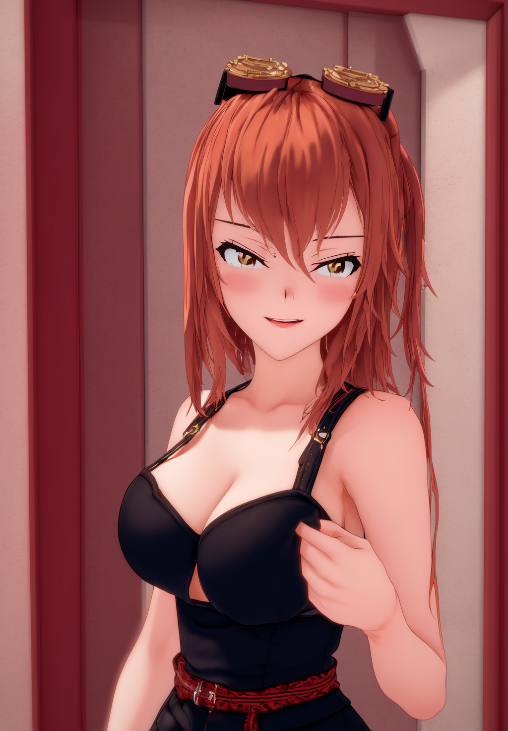 sfw, <lora:lucy:0.8>, lucy, 1girl, solo,, (acclaimed, alluring, captivating, exciting, gorgeous, striking:1.3), seductive, (highly detailed, high quality:1.3)