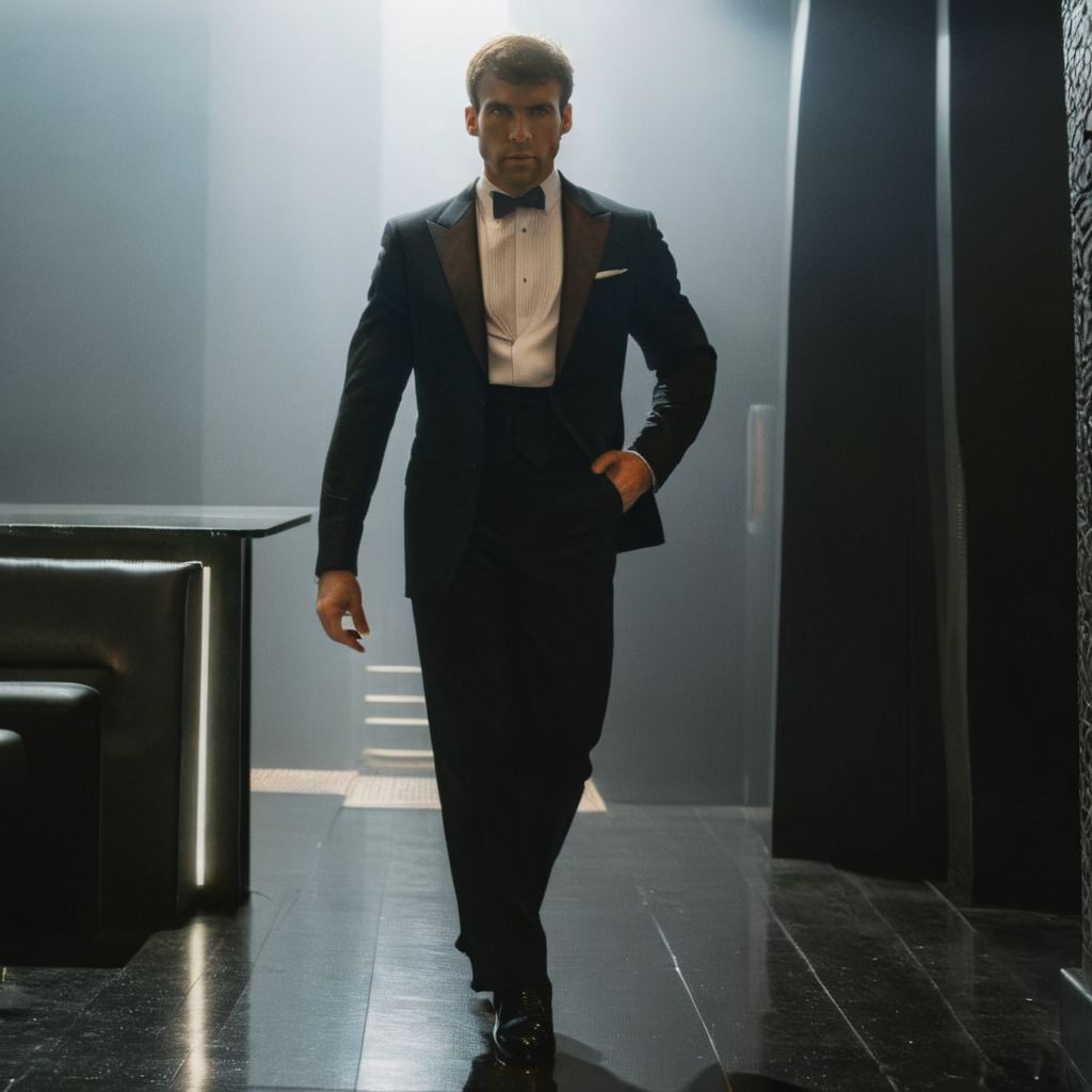 DSLR photo of đɐⱱɨđøɍŧǝɠɐ body photo.using a tuxedo.lace.in blade runner.professional photography.high resolution.detailed photo.portrait.RAW.analog film.still film.50mm.f/16.uhd.hdr.4k.cinematic lighting.adobe lightroom <lora:davidortega-đɐⱱɨđøɍŧǝɠɐ-xl_8500_lora_f32:1>