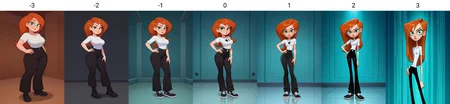 <lora:Body Type Slider - Illustrious_alpha1.0_rank4_noxattn_last:-3>,1girl,standing,looking at viewer,kim possible \(series\),black pants,white shirt,hand on own hip,, masterpiece,best quality,amazing quality,very aesthetic,high resolution,ultra-detailed,absurdres,newest,cartoon,toon,
