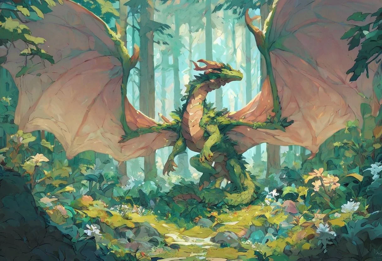 score_9, score_8_up, score_7_up, score_6_up,
dense forest, forest dragon
large forest dragon, dragon wings, large wings, covered in earth, covered in rock, covered in grass, covered in flowers