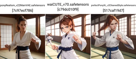 uncensored, score_9, score_8_up, score_7_up, score_6_up, score_5_up, score_4_up, 1girl, small breasts, a determined woman karate instructor in a dojo training fiercely for an upcoming match, traditional karate gi, dynamic pose, high detail, dramatic lighting, showcasing her strength and focus, cinematic composition, digital art, by Artgerm and Ilya Kuvshinov, 4k resolution, masterpiece,
<lora:StellaComposite_NotARealPerson_v2.0_PDXL:0.8> stellacomposite, realistic, lips, auburn hair, ponytail hair style, Crystal Clear colored eyes,,