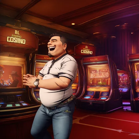 1boy,fat man,goatee,3d,cel shading,casino,slot machine,laughing,money,<lora:borderlands3_illustrious:1>,bl3style,masterpiece,newest,