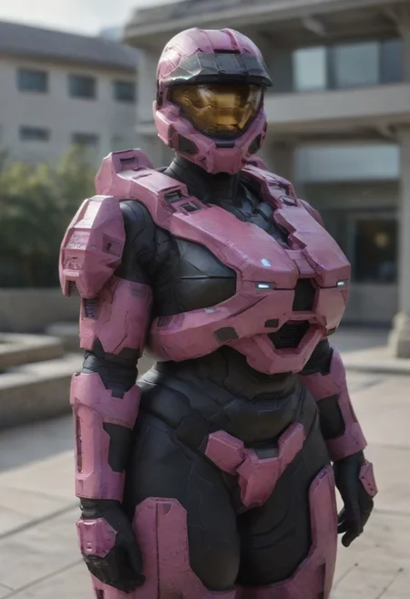 score_9, score_8_up, score_7_up, score_6_up, score_5_up, score_4_up, score_9,score_8_up,score_7_up,score_9,score_8_up,score_8, ultra detailed,beautiful face,beautiful,detailed background,detailed, ultra detailed,beautiful face,beautiful,detailed background,detailed face,4k,HD,8k,highres,antialiasing,detailed,texture, very detailed, highly detailed texture, masterpiece, high quality, high res, ultra detailed, (highly detailed, depth of field, perfect soft lighting, best shadows, perfect reflections, volumetric, detailed image, high resolution, curvy figure, ((standing)), ((tall)), standing up,1girl, pink armor,blurry,thick thighs,helmet,science fiction,skin tight,power armor,helmet, spartan, armor, white undersuit, white undersuit, pink armor, pink armor gauntlets, helmet