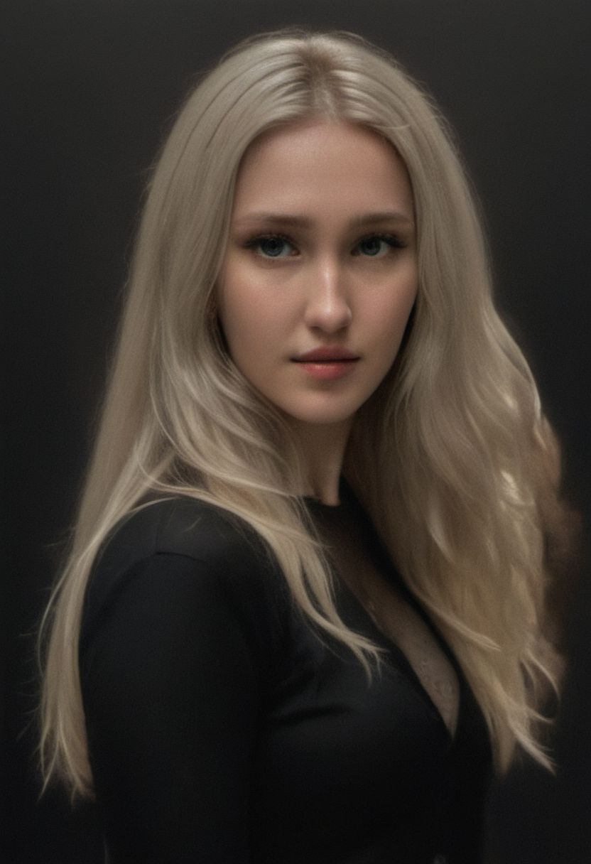 1girl, a 30 year old gorgeous woman, milfpeaches, detailed skin face and eyes ,very intricate, natural lighting , at bar in nightclub, dark room, skin pores, smoke, relax, diffused light, elegant coat, chair, blazer, jeans, makeup, heart-shaped lips, high-heels, laced bra, shy corner smile, black shirt button-up, ((very long hair)), low contrast, natural face, blonde hair, cerulean eyes, dark circles under eyes, smile, natural breast, round breasts, sexy and curvy body, sitting on counter, crossed legs, long curvy legs, focus eyes,( wavy hair), reading glasses, from below,