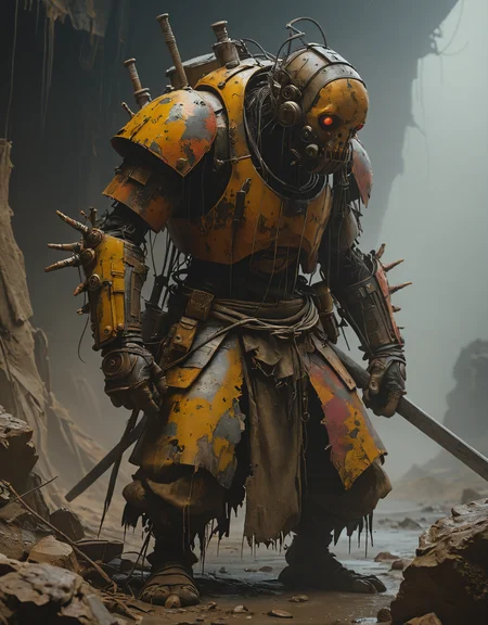 detailed hyperrealism, burst of color, gloom, Ashley Wood, Kekai Kotaki, Oscar Chichoni, epic, feudal, intricate creature in a hostile environment, (JMW Turner), darkness, gloom, 4K <lora:epi_noiseoffset2:1> <lora:add-detail-xl:1>