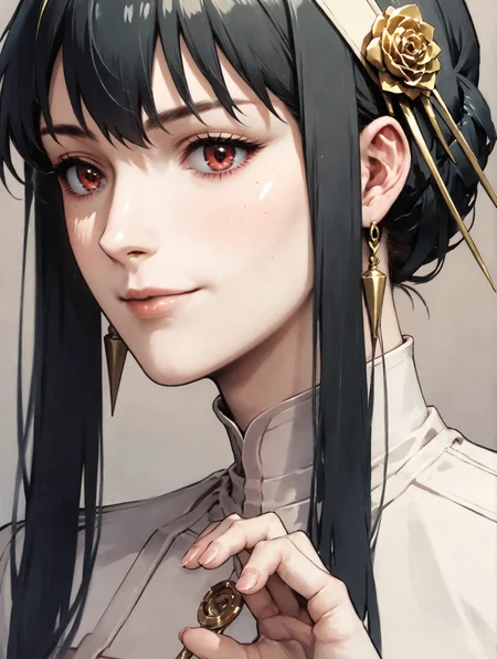 (score_9,score_8_up,score_7_up,score_6_up),concept art,high res,source anime,super fine illustration,detailed lines,<lora:MeMaXL_V3:0.4>,BREAK,
1girl,yor briar, yor forgfer,(jimufuku),<lora:_sdxl-sf-yor_briar:1>,gentle,faint smile,(half-closed eyes:0.5),6 heads feets,
smaller head,extremely detailed nose,beautiful nose,smile,cowboy shot,
perfect anatomy,
office,
dynamic angle,uncensored,dynamic pose,w4t3rc0l0ur,
<lora:add-detail-xl:0.6> <lora:DetailedEyes_V3:0.8>, <lora:w4t3rc0l0urXLP:0.4>,<lora:ghibli_style_offset:0.2>, <lora:1dkXLP:0.15>, <lora:Yutaka Izubuchi_XL_PONY:0.9>, <lora:Haruhiko Mikimoto_XL:0.5>