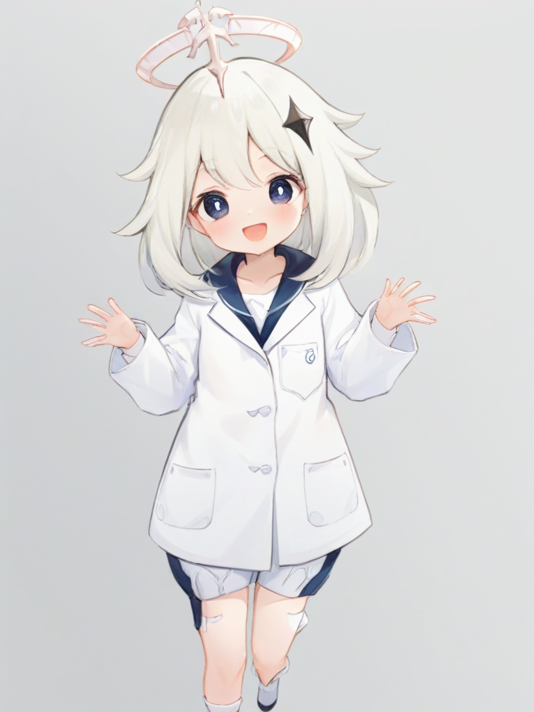 <lora:æ´¾èxl-000006:1.2>,paimeng girl,labcoat